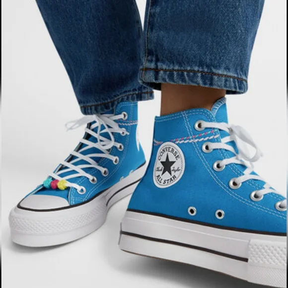 Chuck Taylor All Star Lift Platform Embroidered Bracelet Sneaker NIB - Picture 7 of 12